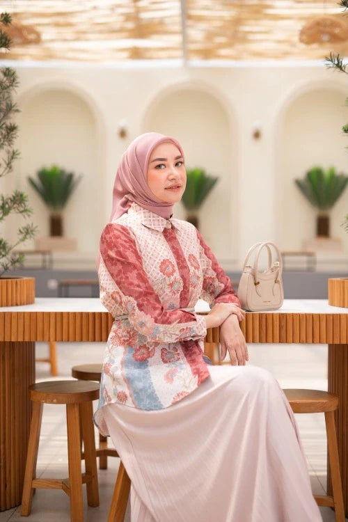 baju muslim dress modern Mink Long Dress for Muslim Ladies 279310V