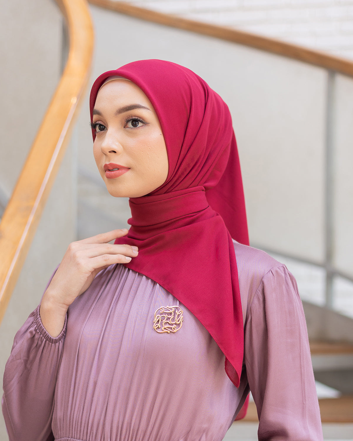 Naima Scraf in Crimson