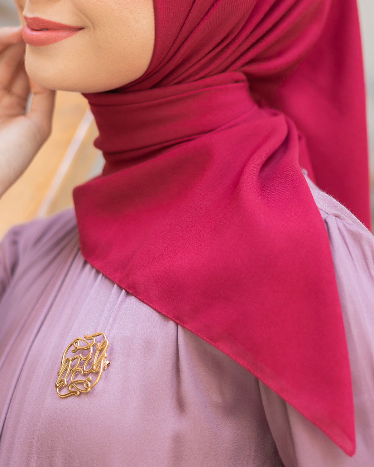 Naima Scraf in Crimson