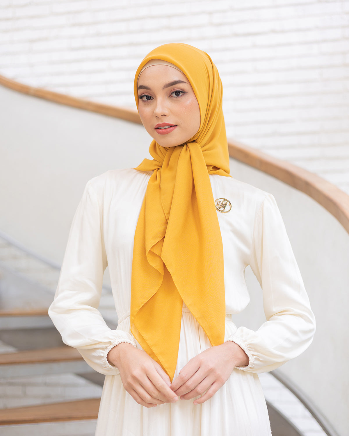 Naima Scraf in Amber Yellow