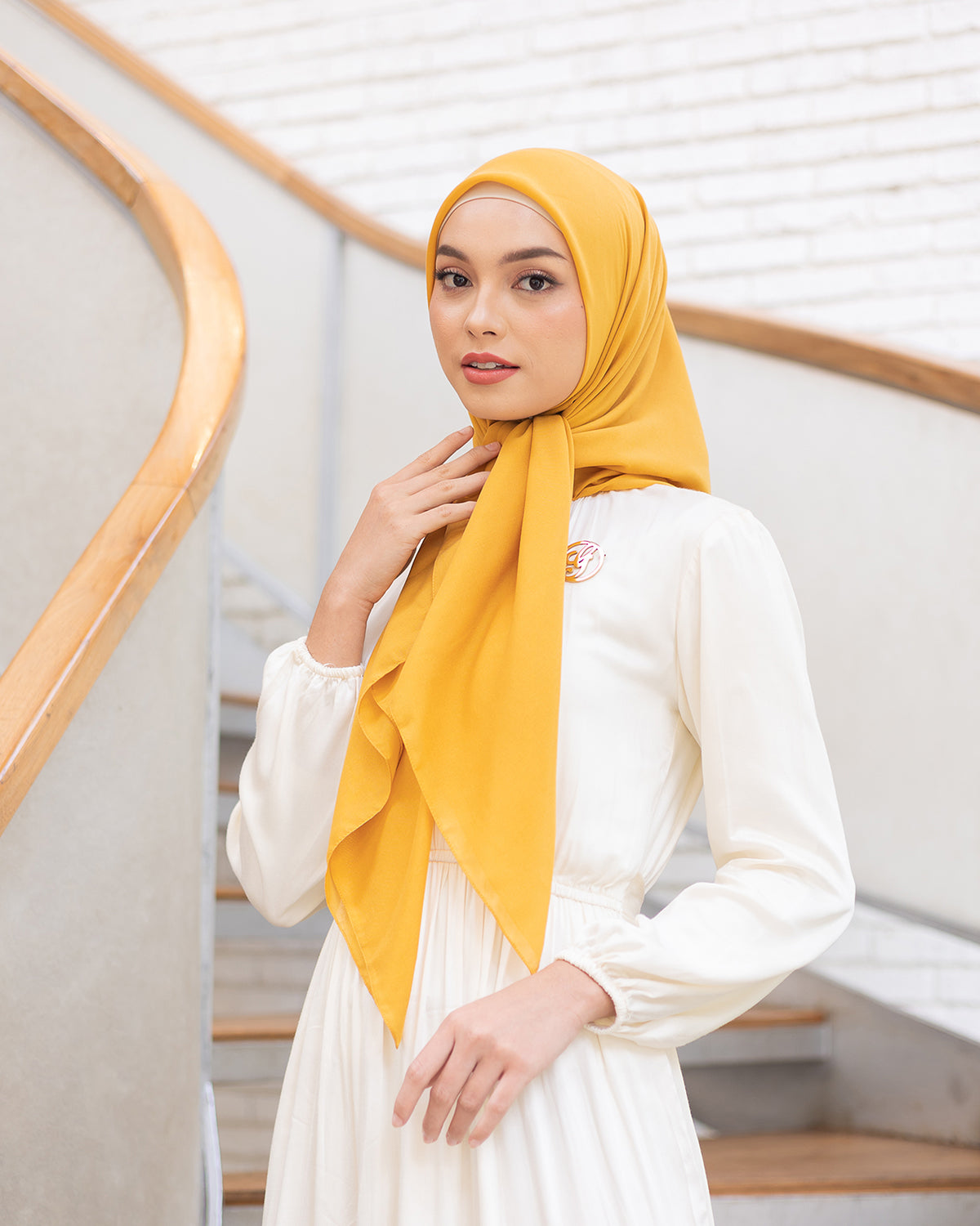 Naima Scraf in Amber Yellow