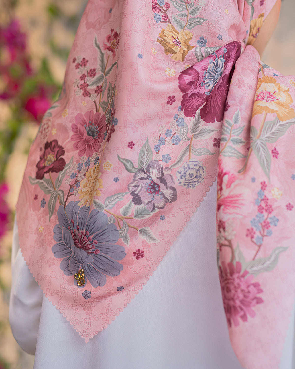 Rumi Scarf in Blush