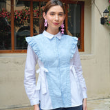 Oriana Blouse in Cloudy