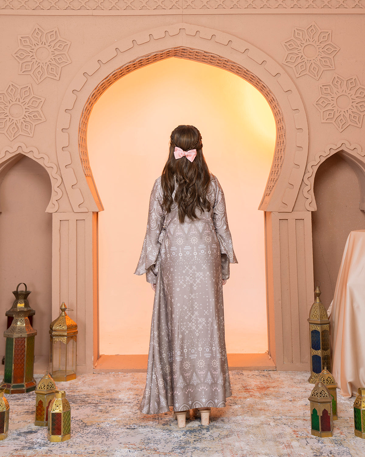 Madinah Dress Anak in Blanch Almond-
