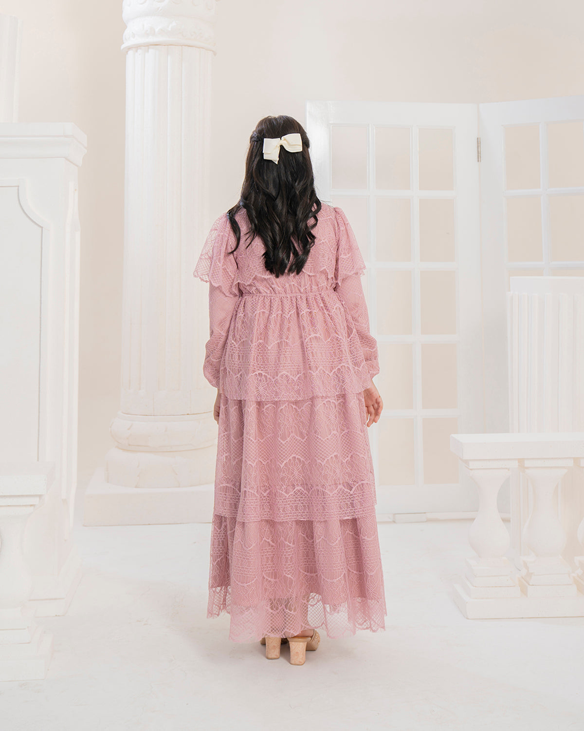 Butterfly Dress Anak in Candy Rose-