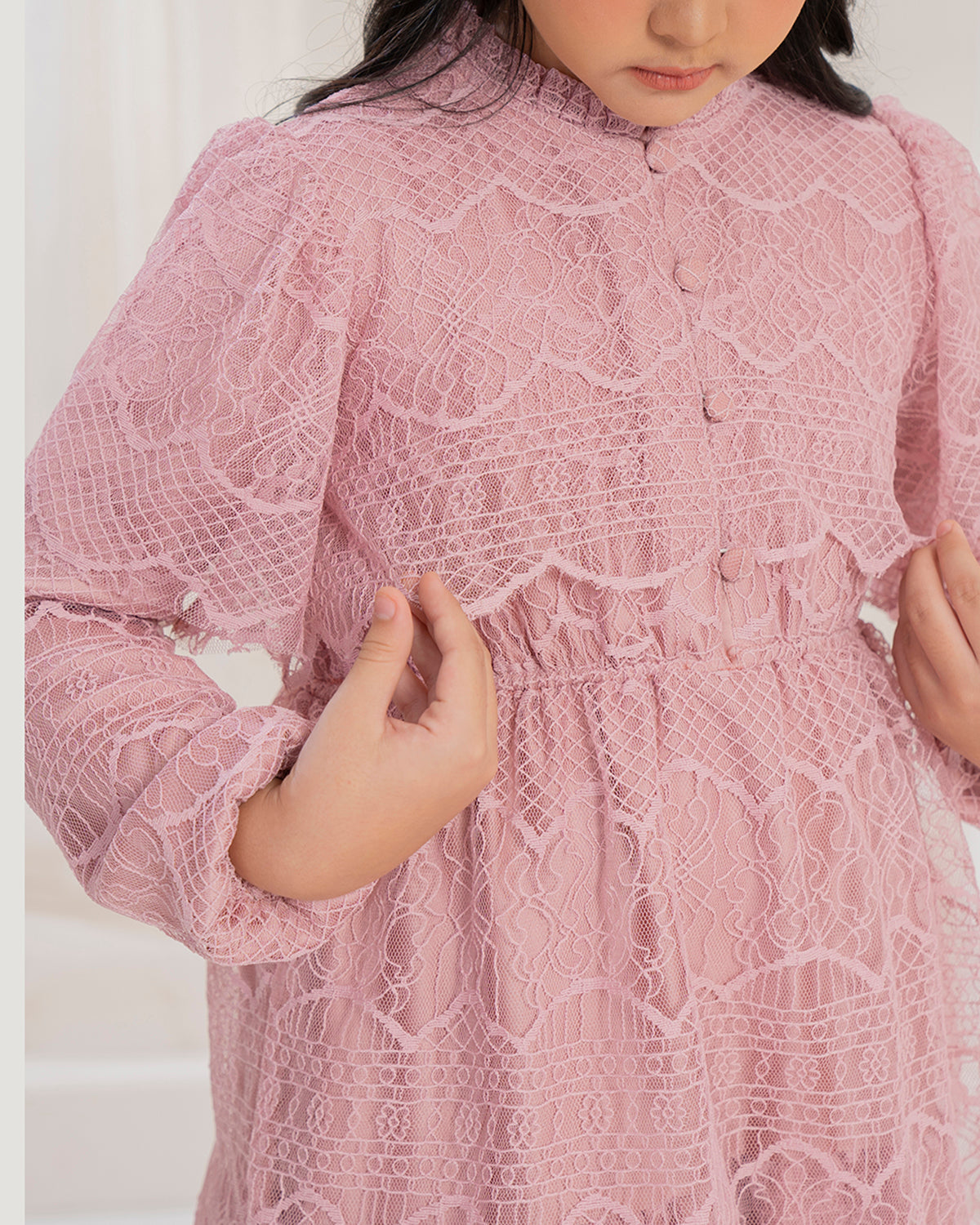 Butterfly Dress Anak in Candy Rose-