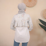 Ardela Blouse in Grey Puff