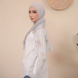 Ardela Blouse in Grey Puff