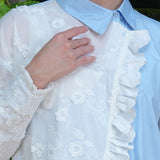 Viona Blouse in Ocean