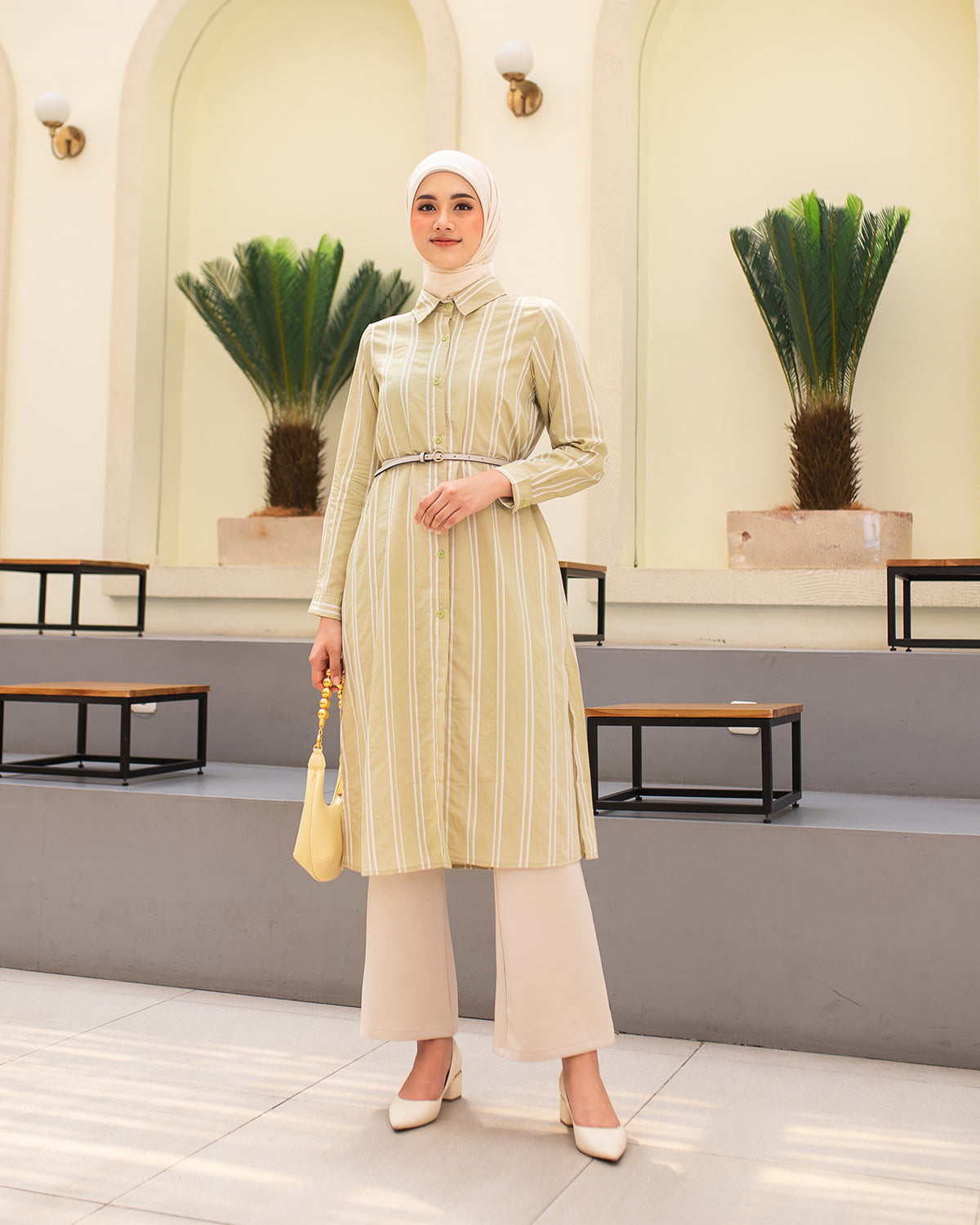 Strip Tunik Light Beech