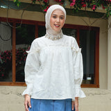 Emeline Blouse in Ivory