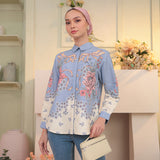 Zora Blouse in Denim