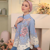 Zora Blouse in Denim