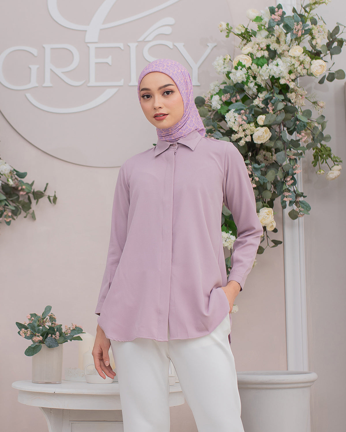 Namira Shirt in Lilac