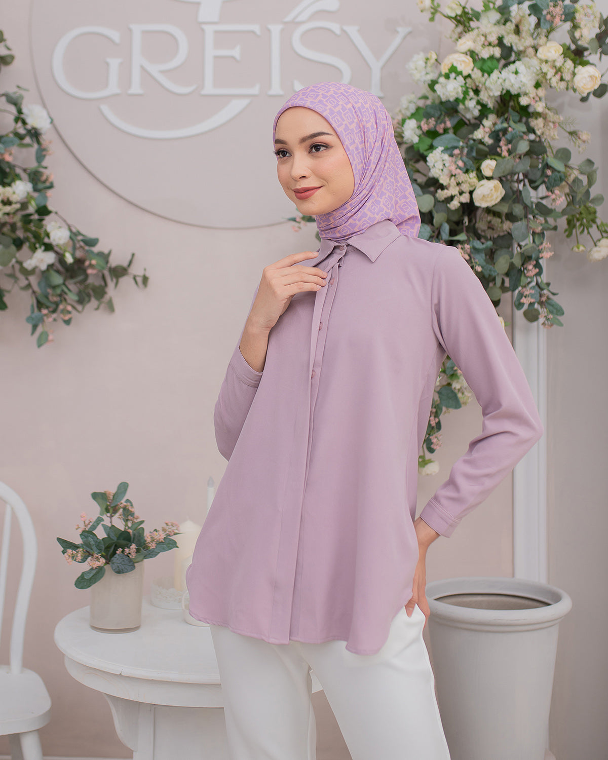 Namira Shirt in Lilac