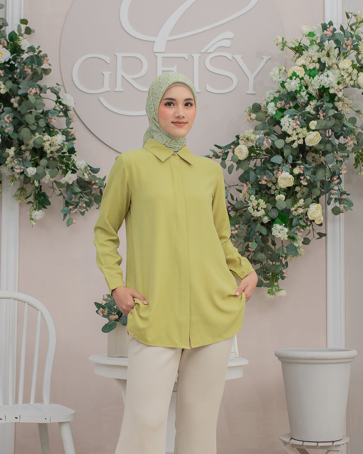 Namira Shirt in Limeade