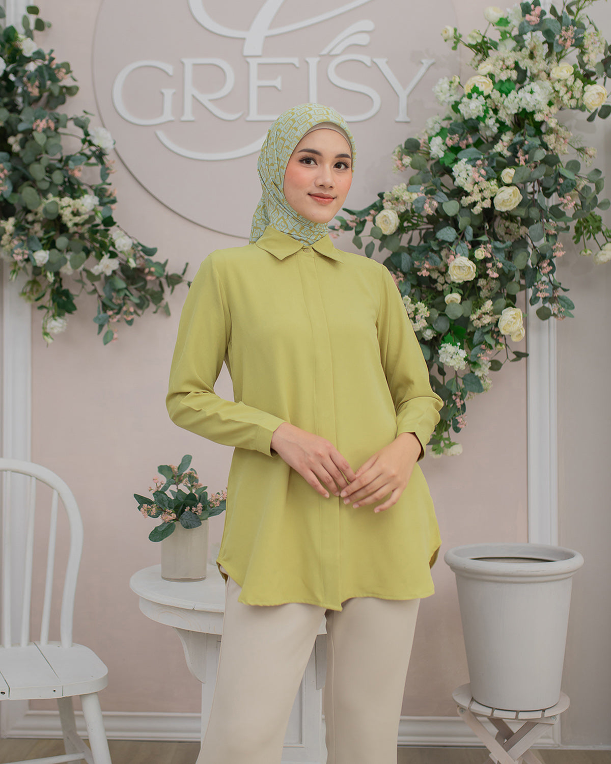 Namira Shirt in Limeade