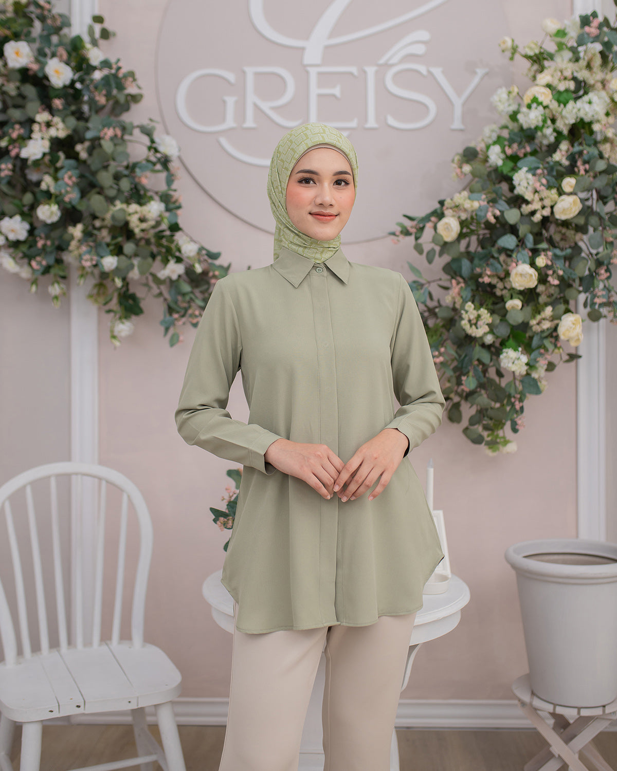 Namira Shirt in Minty