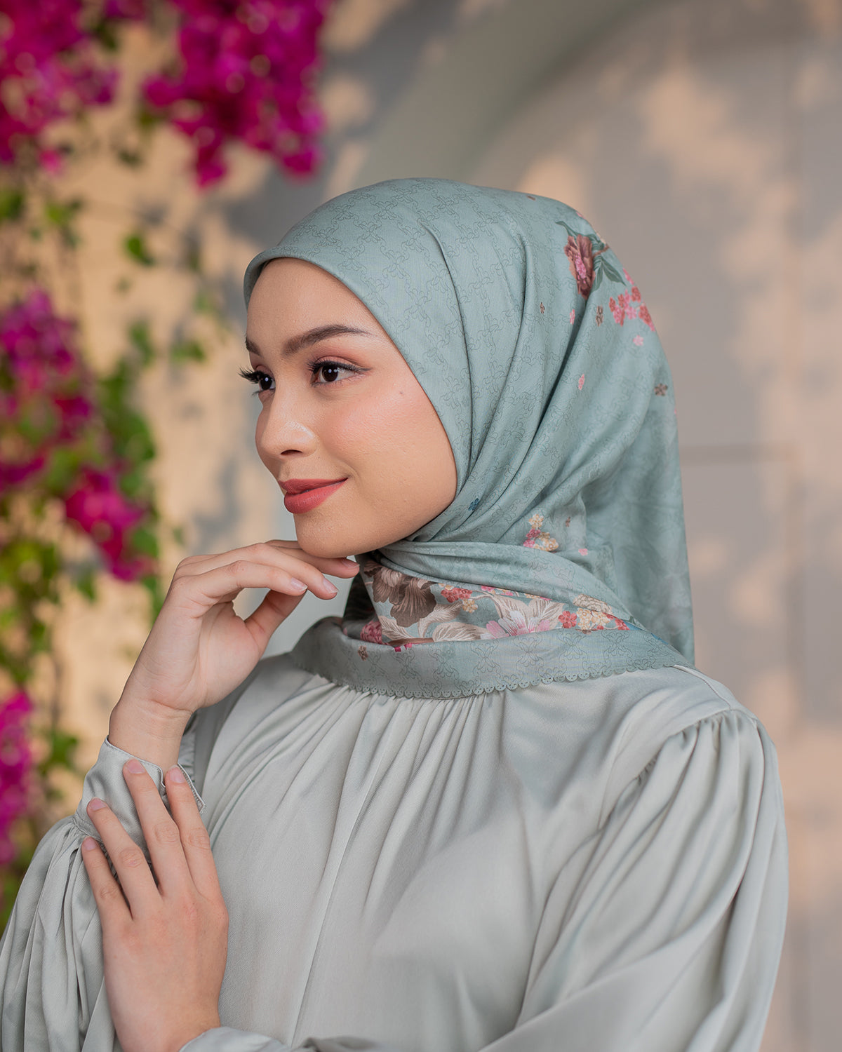 Rumi Scarf in Misty Mint