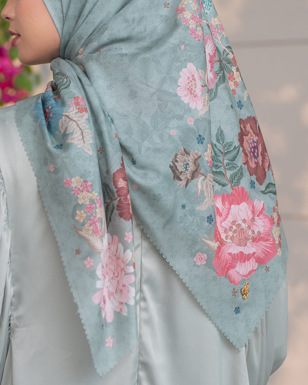 Rumi Scarf in Misty Mint