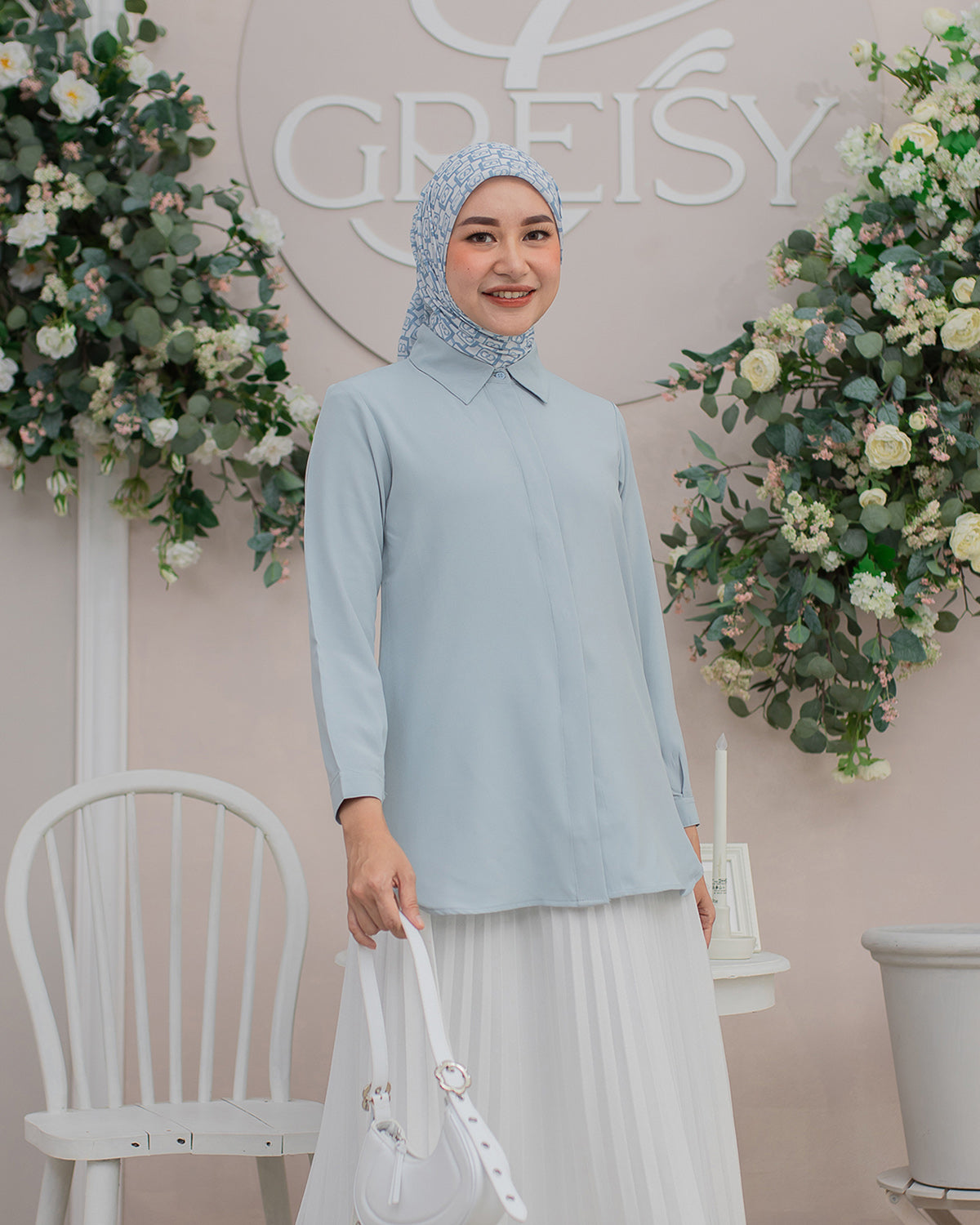 Namira Shirt in Ocean