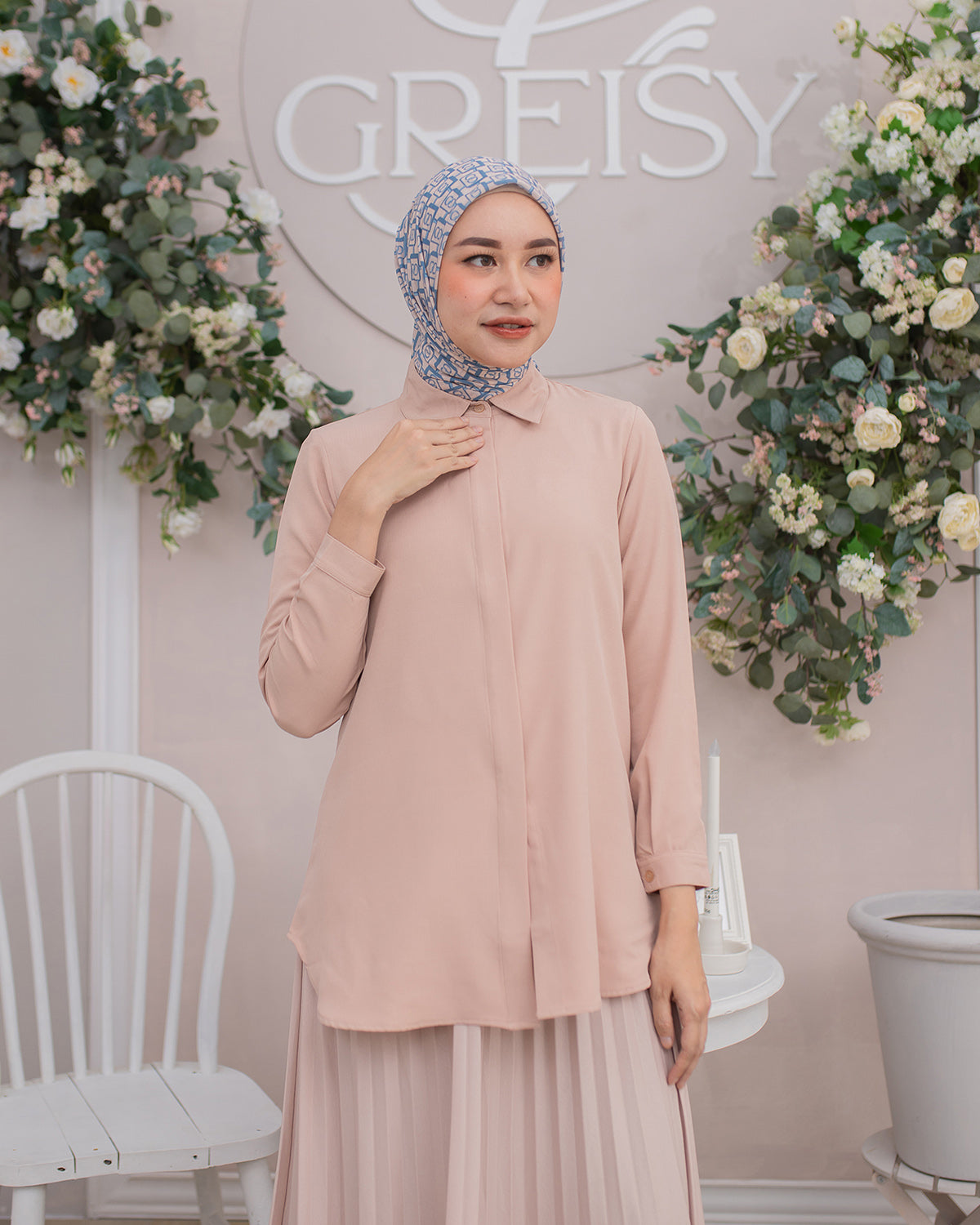 Namira Shirt in Peachy