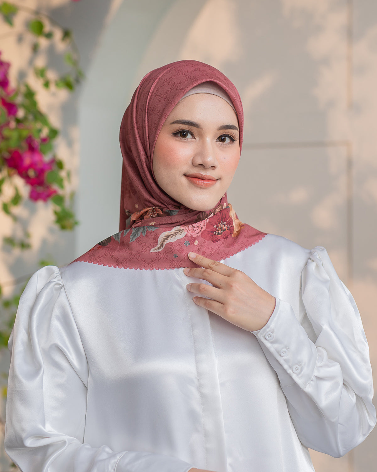 Rumi Scarf in Rose