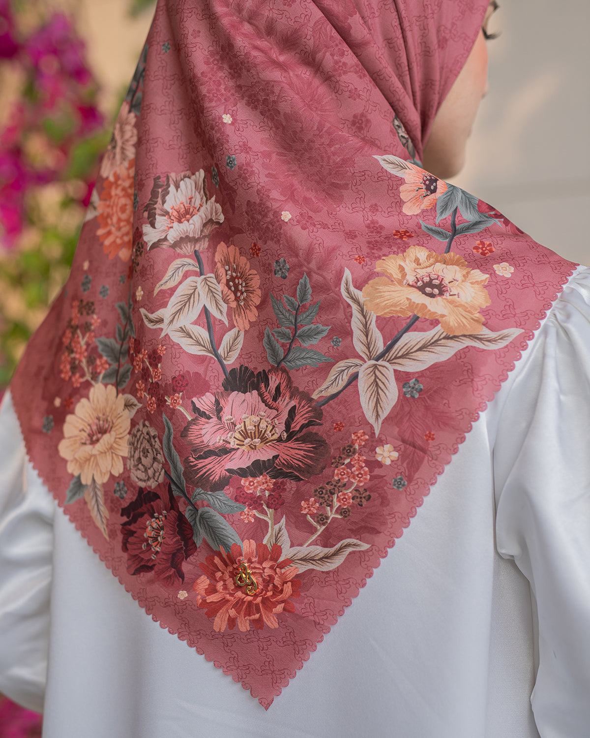 Rumi Scarf in Rose