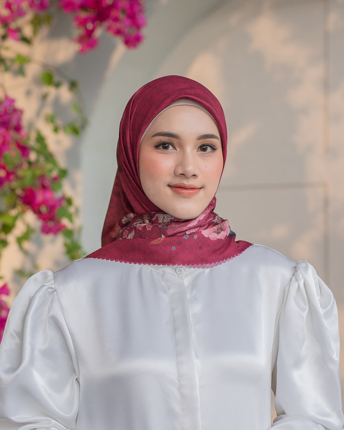 Rumi Scarf in Ruby