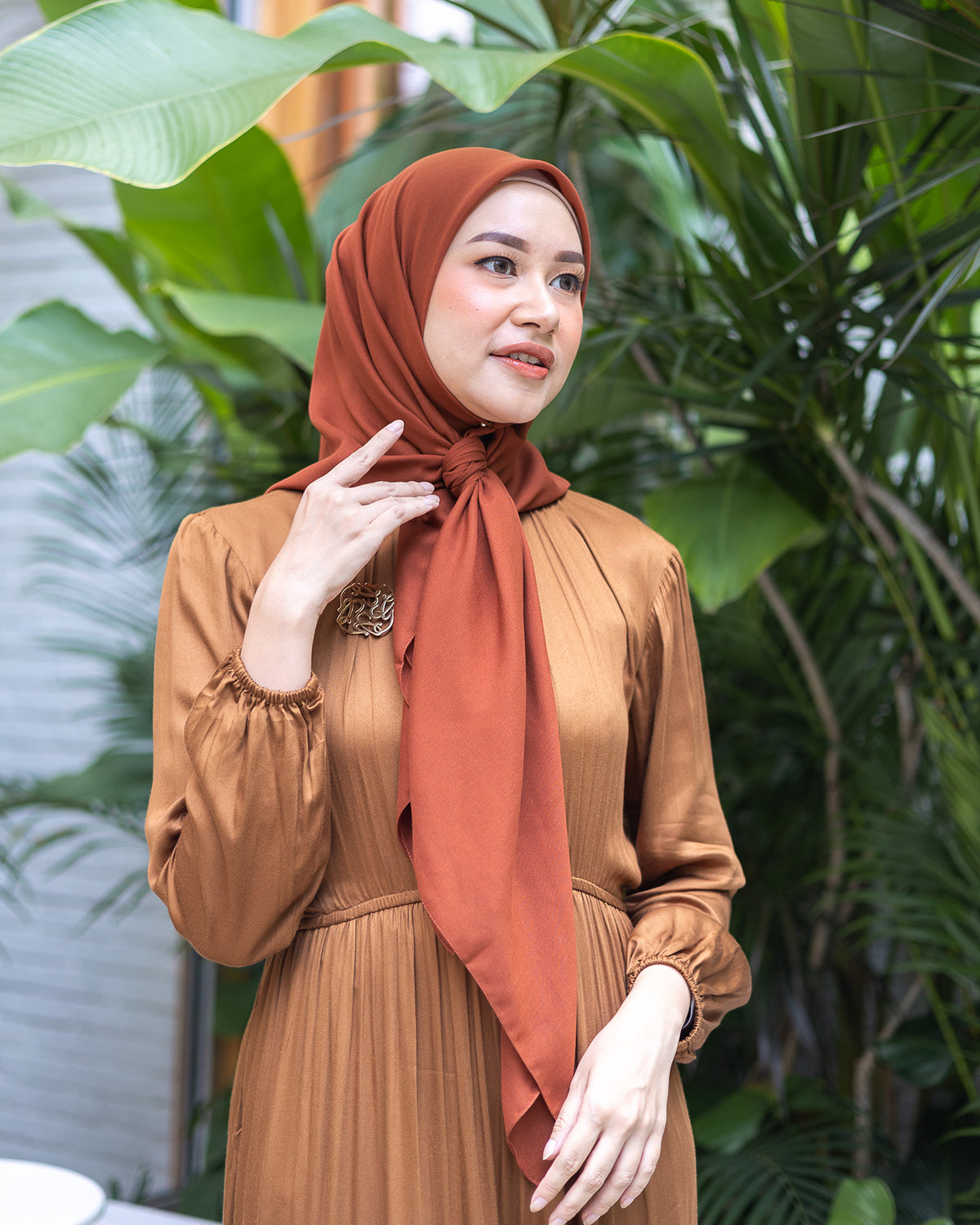Naima Scraf in Saddle Brown
