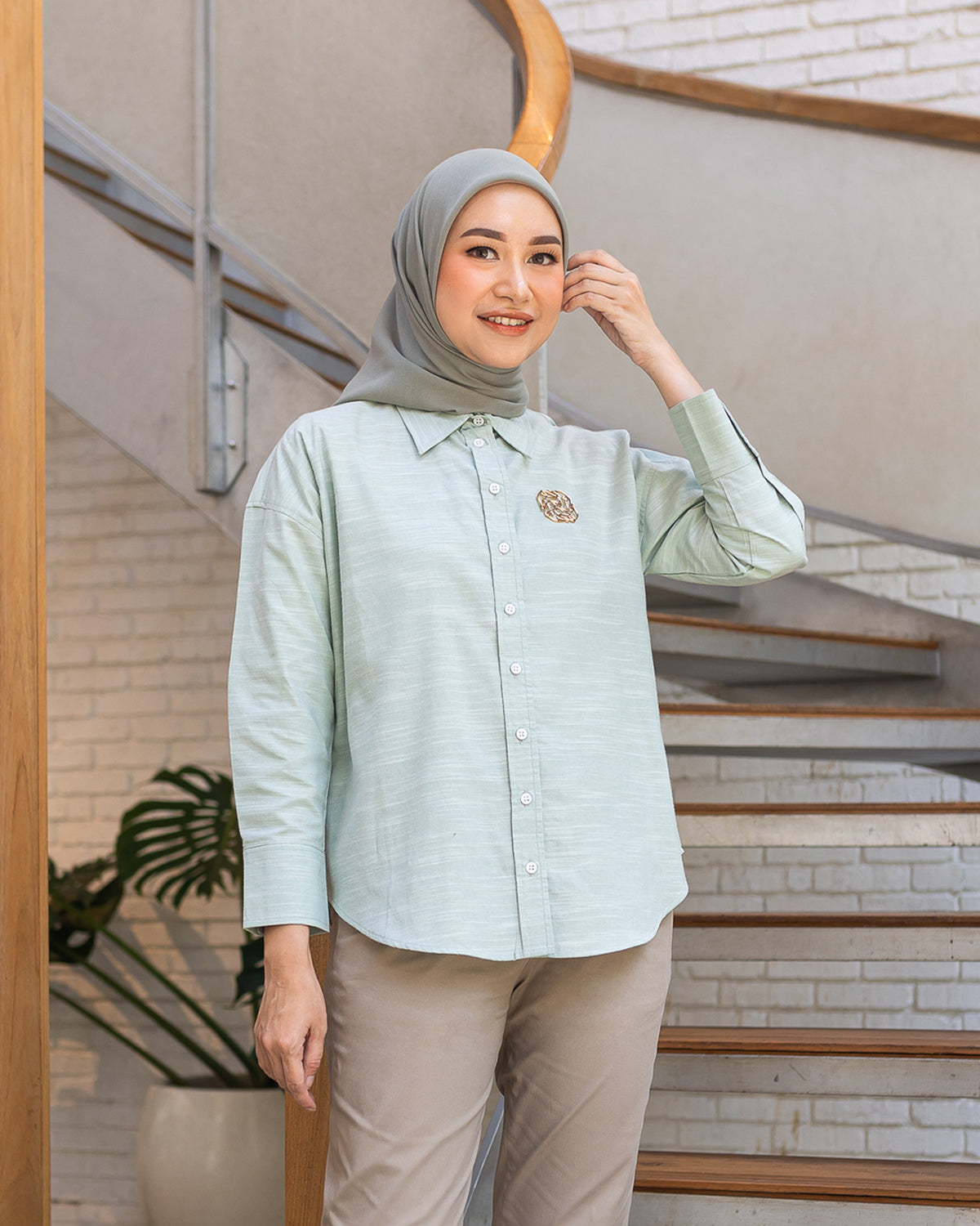Janita Shirt in Sage
