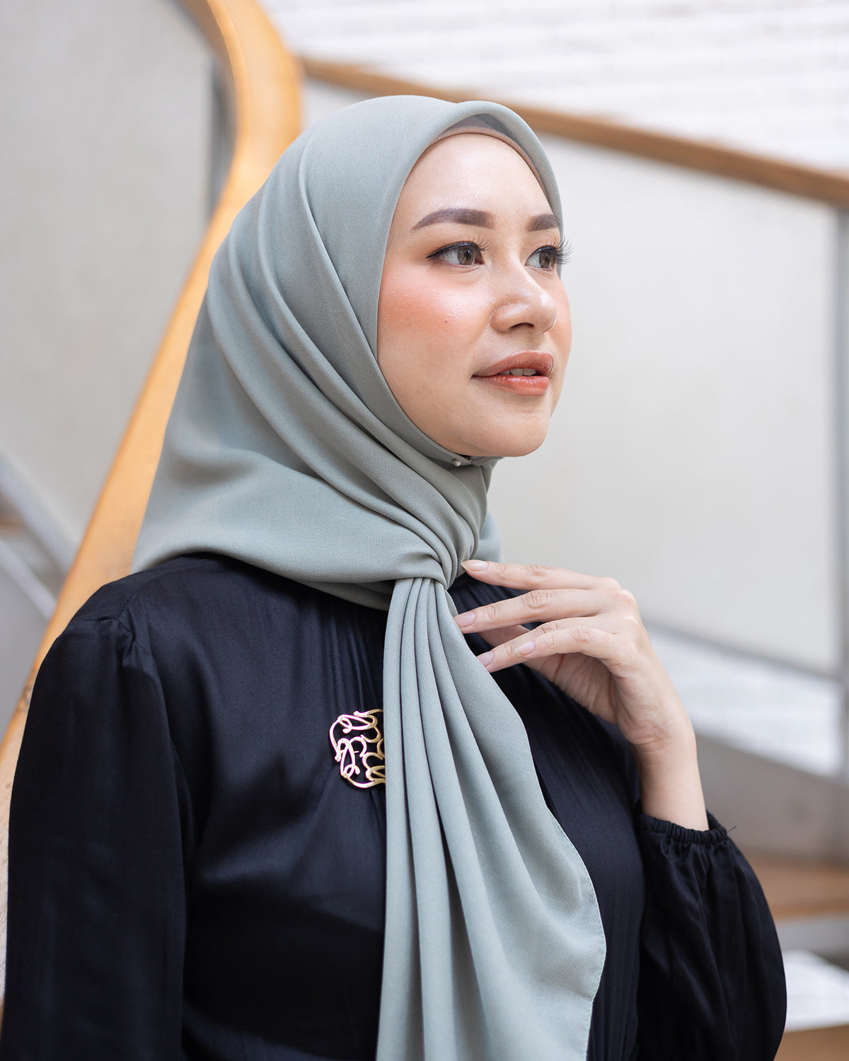 Naima Scraf in Sea Green
