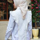 Oriana Blouse in Swan Pearl