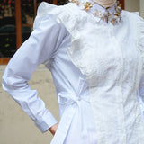 Oriana Blouse in Swan Pearl