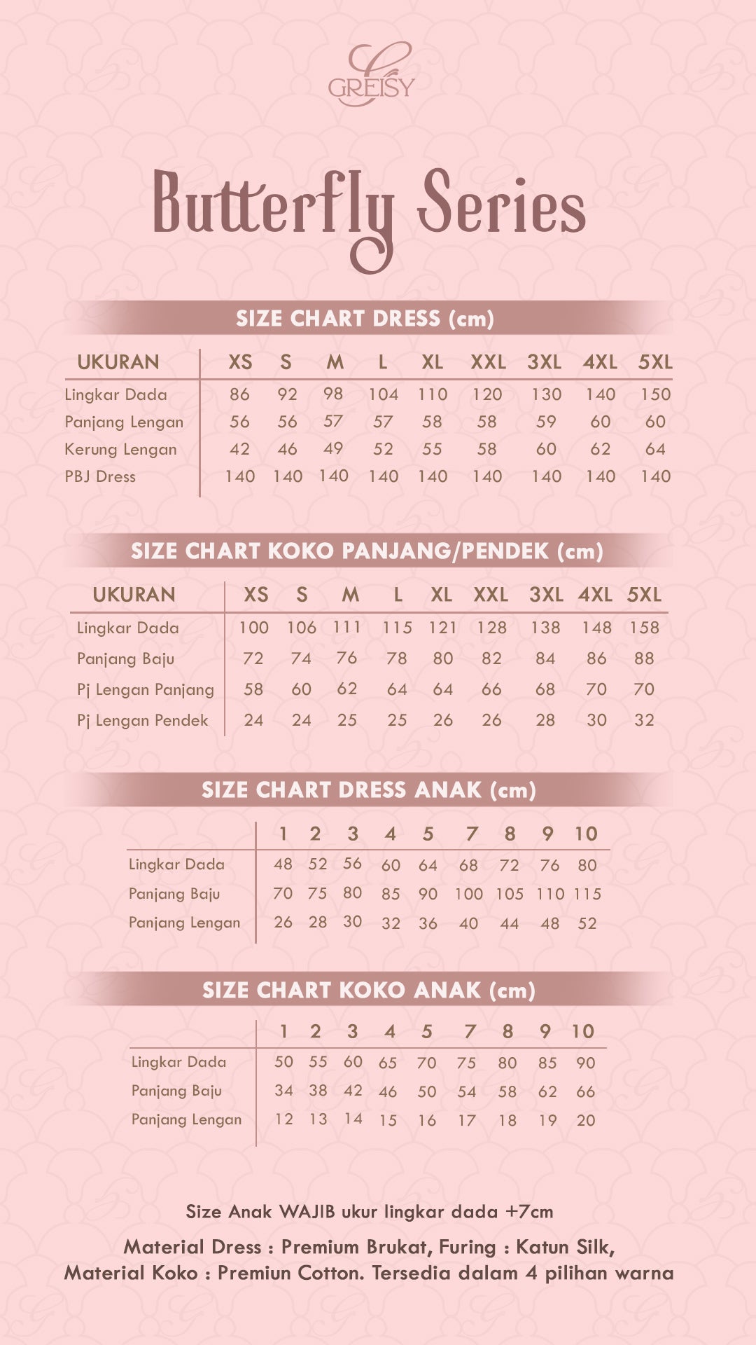 Butterfly Koko Panjang in Cloud White