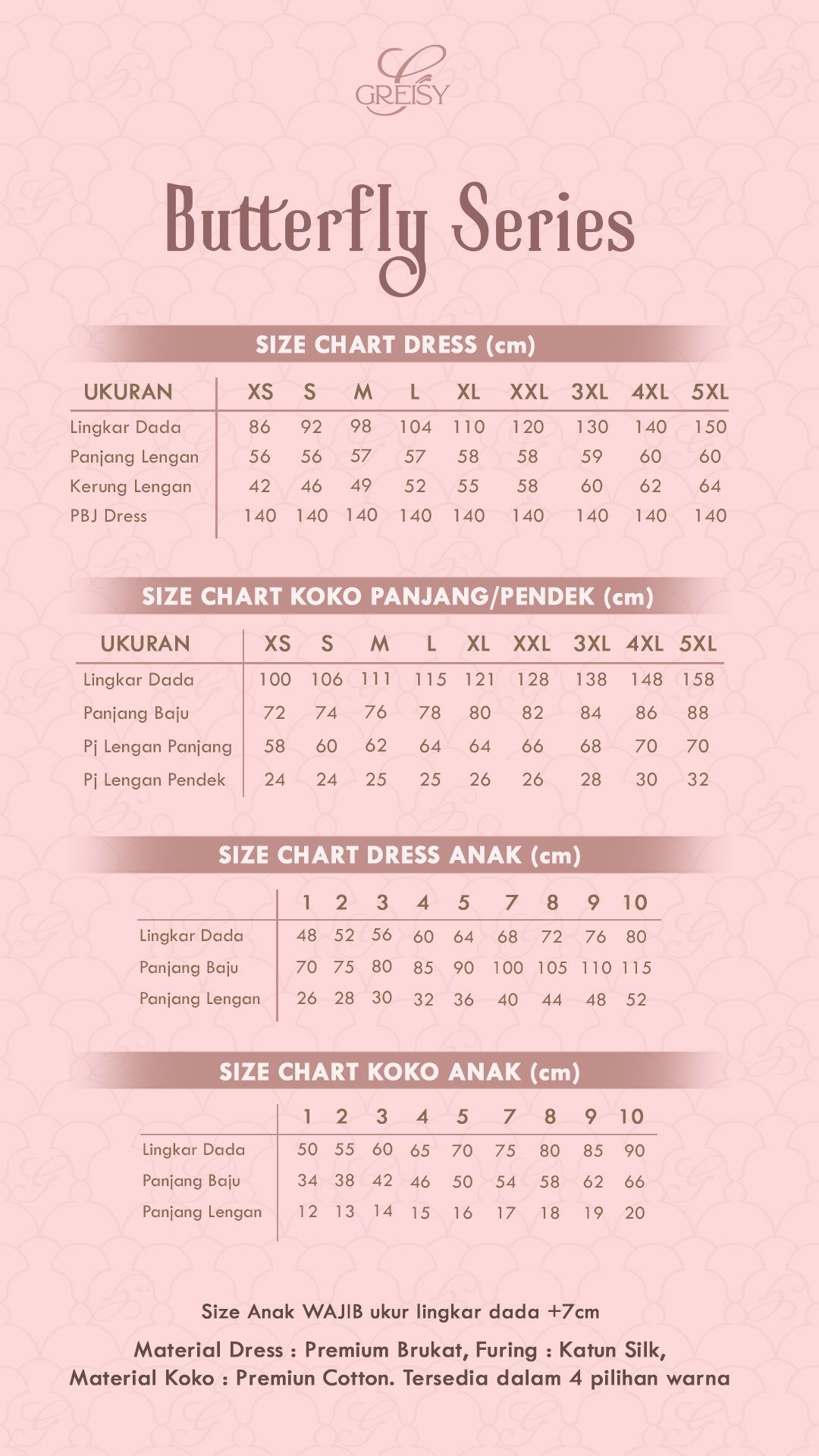 Butterfly Koko Anak in Candy Rose-