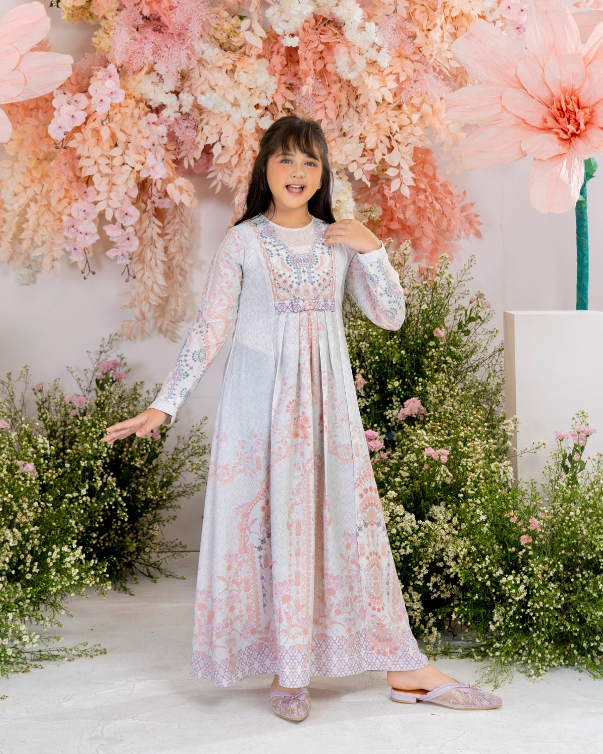 Mulia Dress Anak in Classic Ocean-