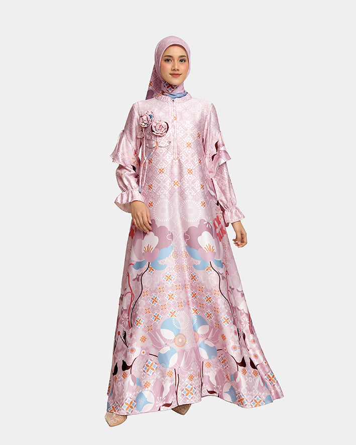 Lembayung Dress in_fondant-pink