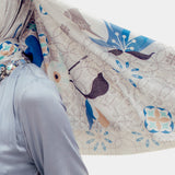 Lembayung Scarf in Metal Grey