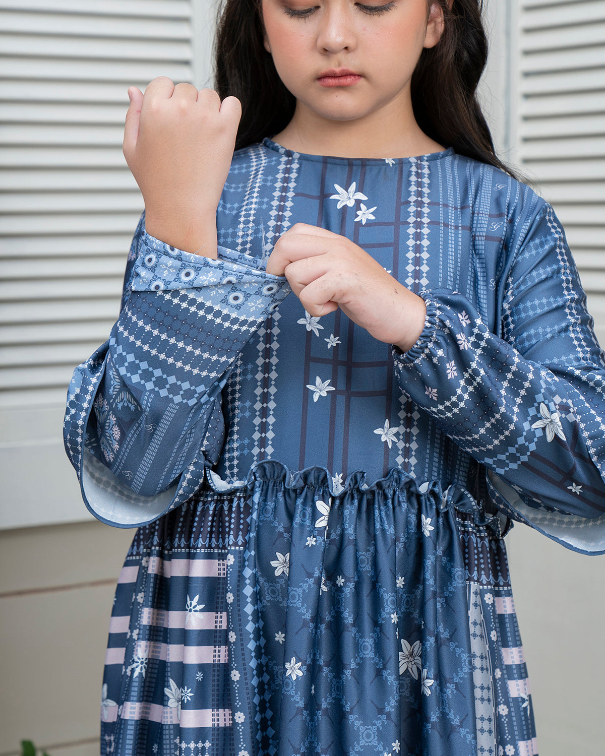 Pulang Dress Anak in Admiral Navy