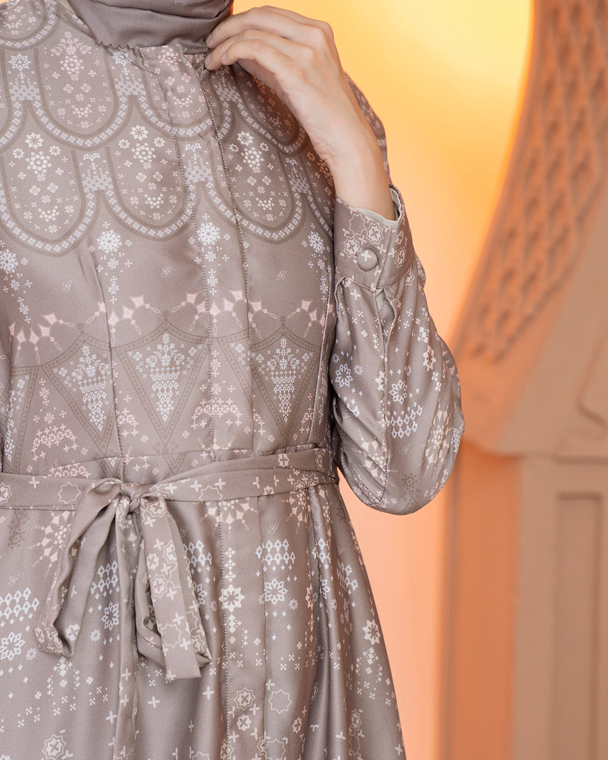 Madinah Dress in Blanch Almond