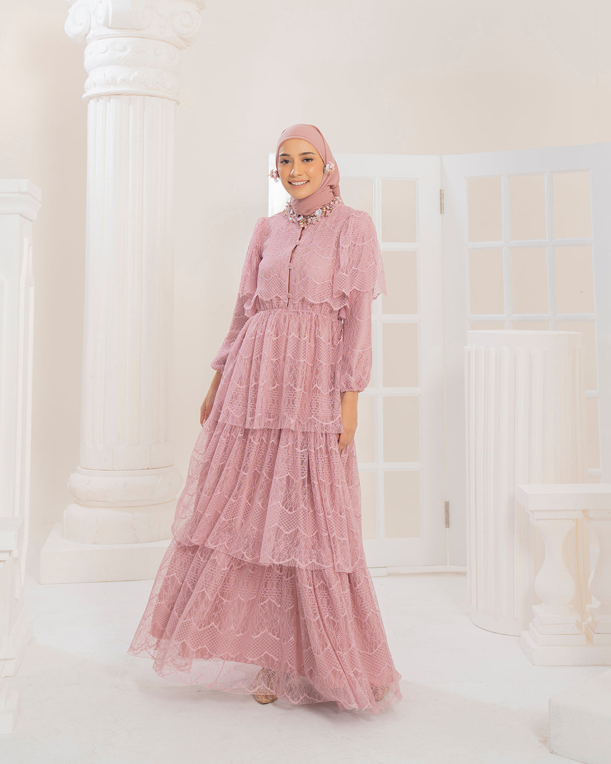 Butterfly Dress in Candy Rose