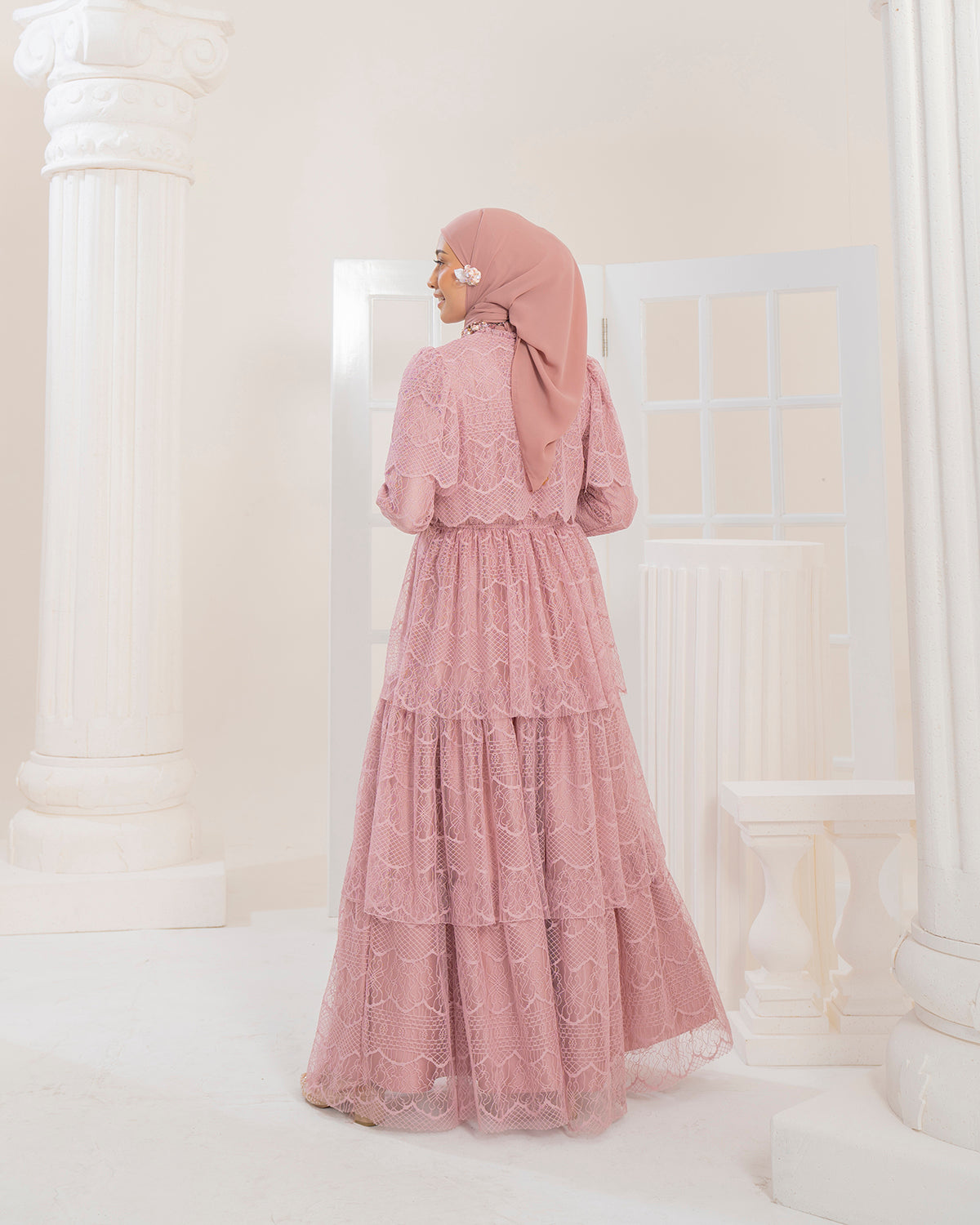Butterfly Dress in Candy Rose