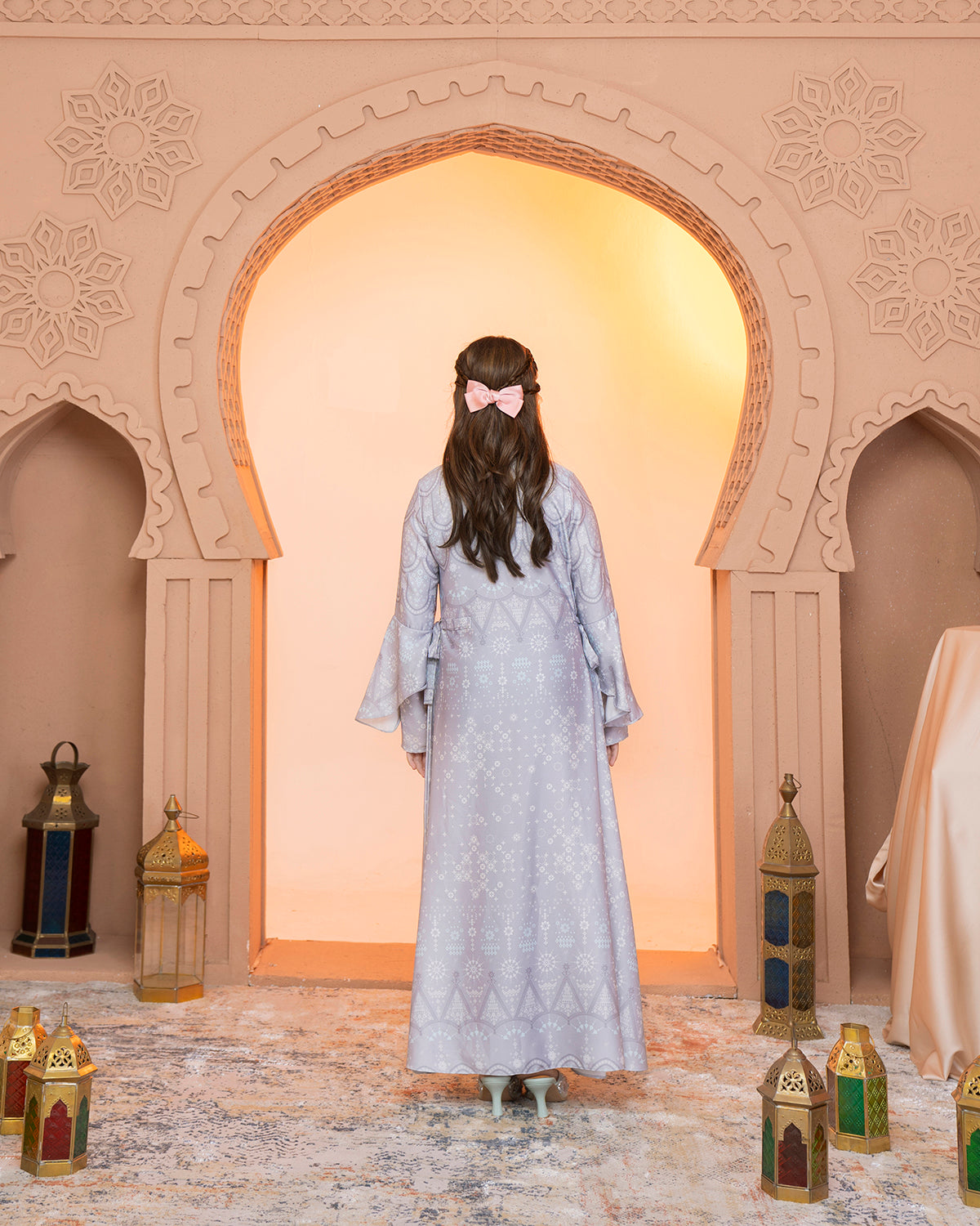 Madinah Dress Anak in Ultimate Grey