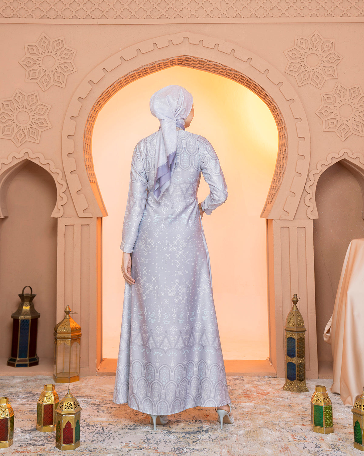 Madinah Dress in Ultimate Grey