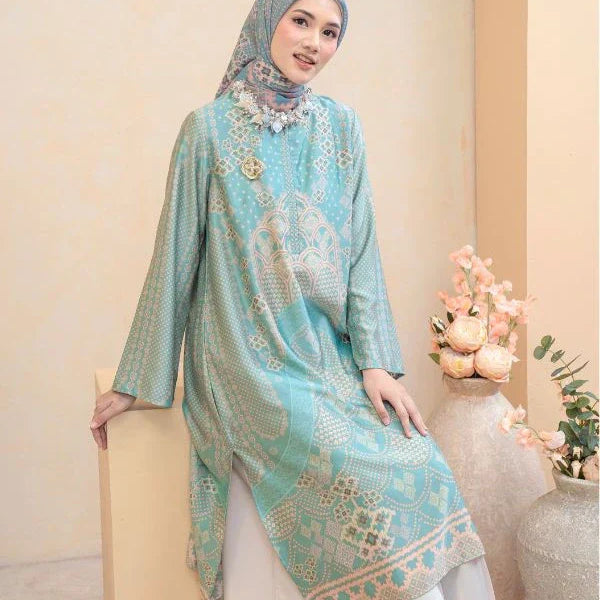 busana muslimah warna pastel