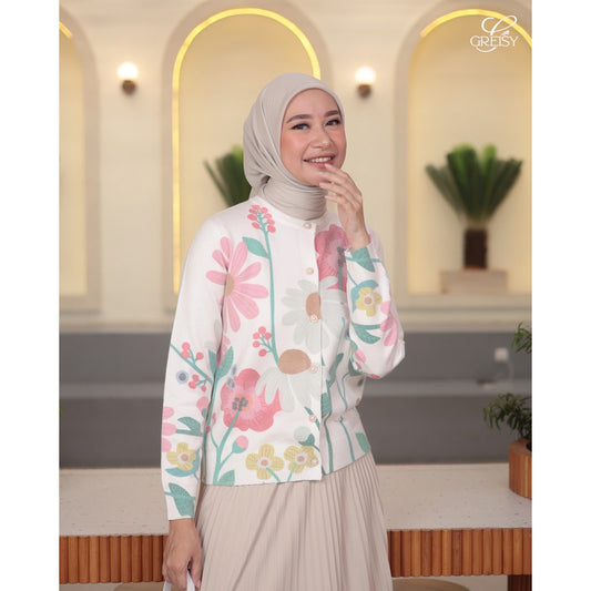 Greisy - Laura Signature Cardigan Peony