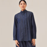 Ciel Top in Deep Denim