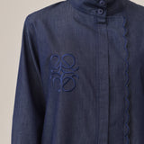 Ciel Top in Deep Denim