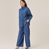 Ciel Top in Frost Denim